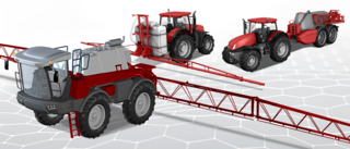 Field sprayers and fertiliser distributors with sprayer booms 