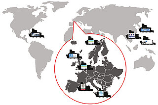 Applications pour le transport maritime avec homologations internationales