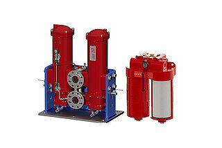 Kraftstofffilter für hochfeine Filtration und Wasserabscheidung.