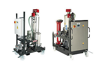 The FAM 25-95 and Economy series units with up to 95 l/min offer the highest separation rates.