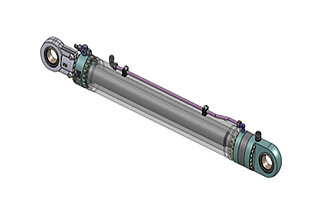 Hydraulic cylinders with special corrosion protection for crane applications