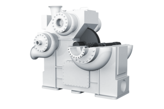 3D model: radial compressor