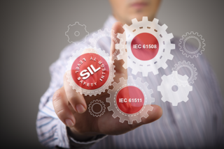 SIL, IEC61508 and IEC61511 depicted in gear wheels as functional safety