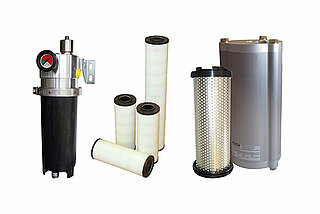 Filter solutions with integrated water separation